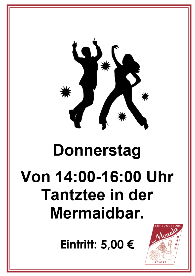 Tanztee in der Mermaidbar – donnerstags von 14:00 bis 16:00 Uhr, Eintritt 5,00 Euro